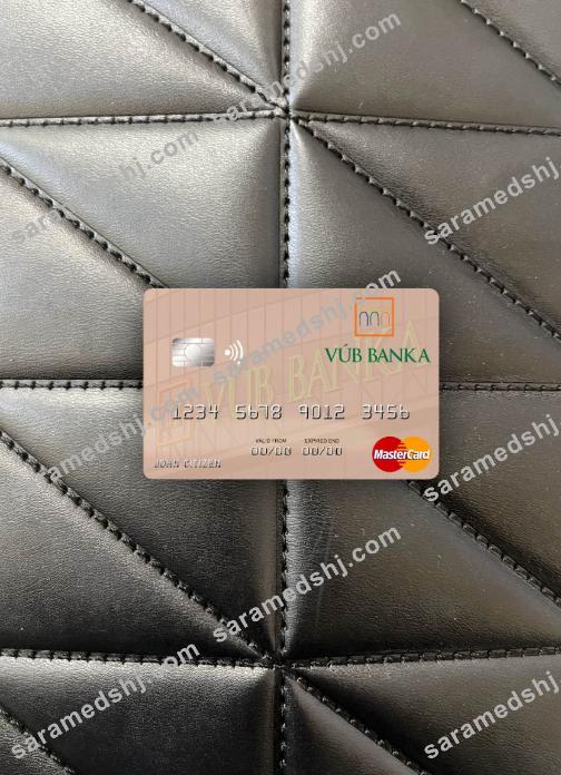 Slovakia VÚB Banka mastercard photolook front